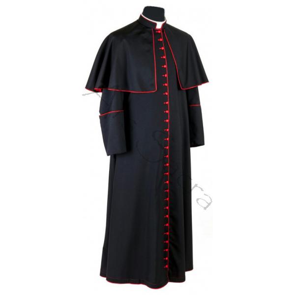 主教法衣 红色排扣镶边
