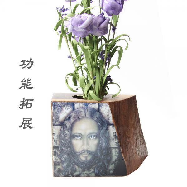 耶稣圣容——泰国柚木水晶茶匙套装