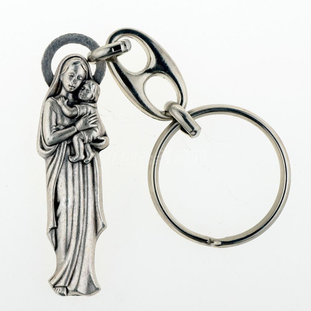 圣母抱小耶稣 圣像钥匙链（立体）
