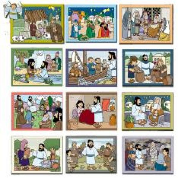 暑假特惠包邮 圣经故事手工画框（全套四季48个）
