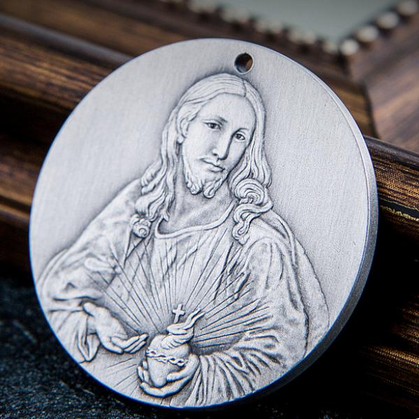 预售 宋津民设计耶稣纯银挂牌