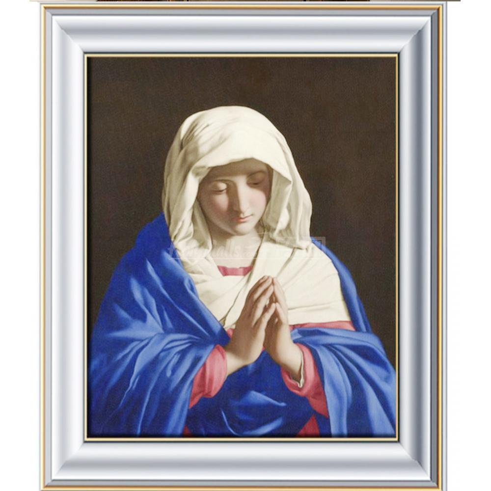 圣母像 手绘油画 不带画框