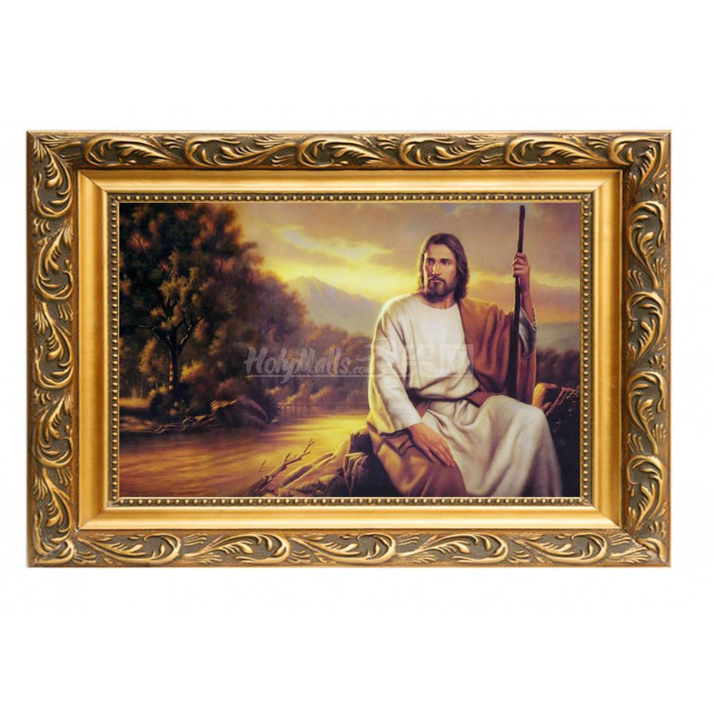 耶稣 手绘油画 不带画框