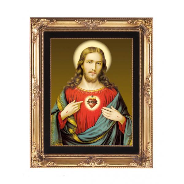 耶稣圣心 手绘油画 不带画框