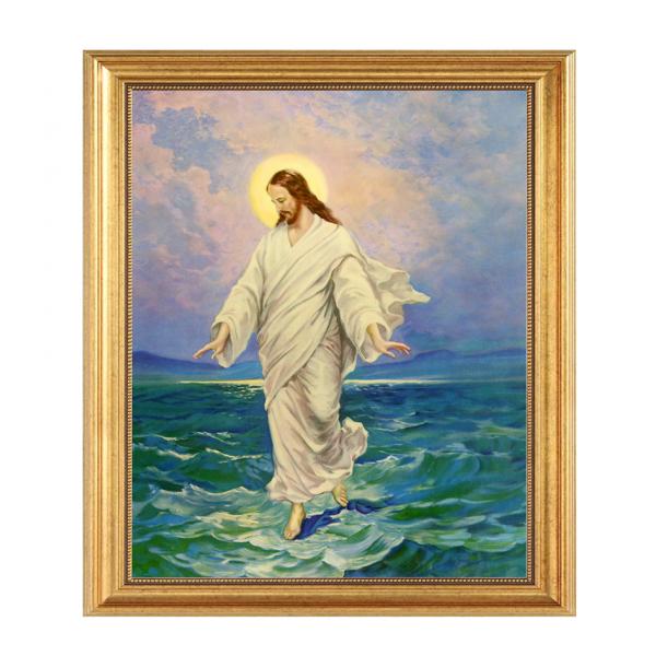 耶稣步行海面 手绘油画 不带画框