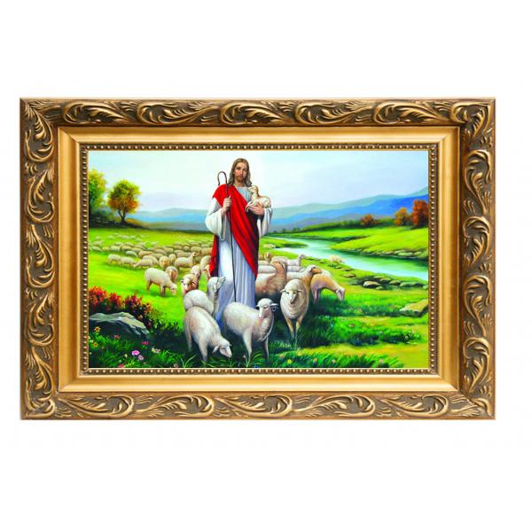 耶稣牧羊 手绘...