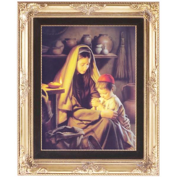 圣母和小耶稣 手绘油画 不带画框