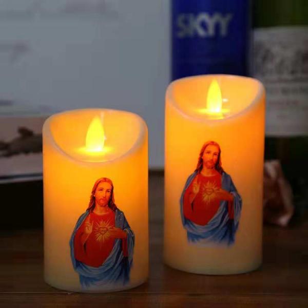 圣母圣心 电子蜡烛 （一对）