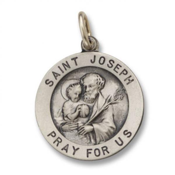 +圣若瑟925银圣牌  （劳工、父亲和中国主保）圣若瑟