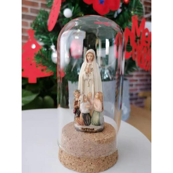 法蒂玛圣母和三个小牧童 枫木雕像 意大利进口
