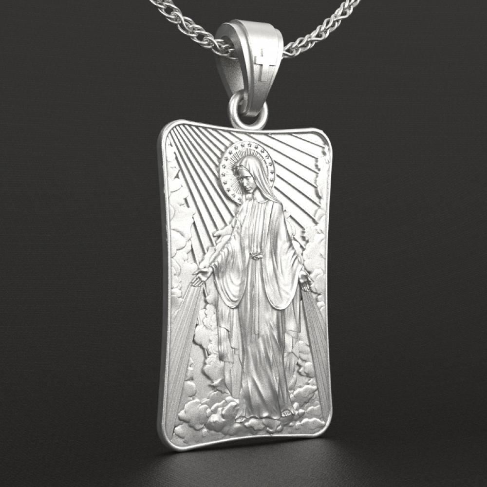 3cm显灵圣母浮雕（不含链）