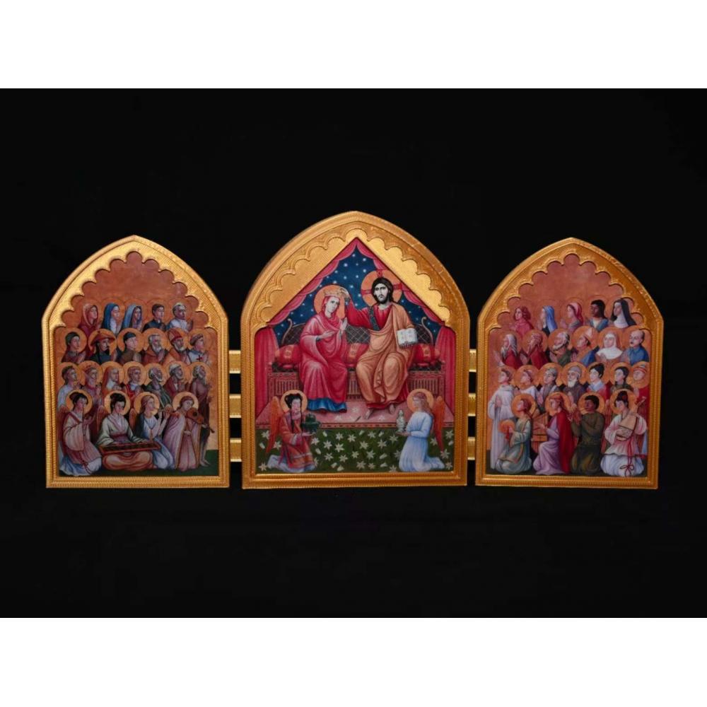 西直门天主堂祭台三联画