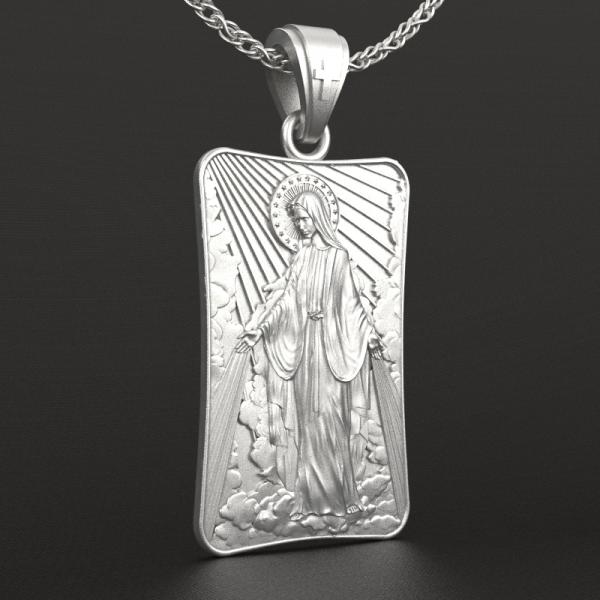 3cm显灵圣母浮雕（不含链）