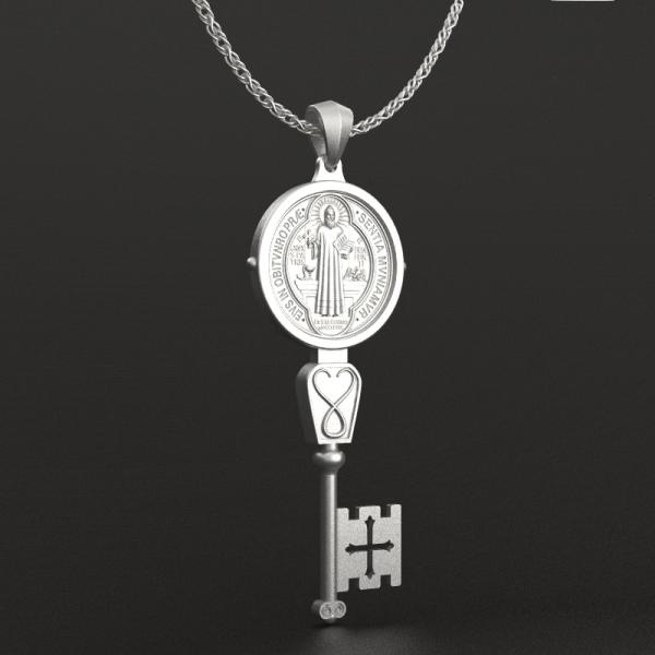 本笃驱魔天国钥匙（不含链）