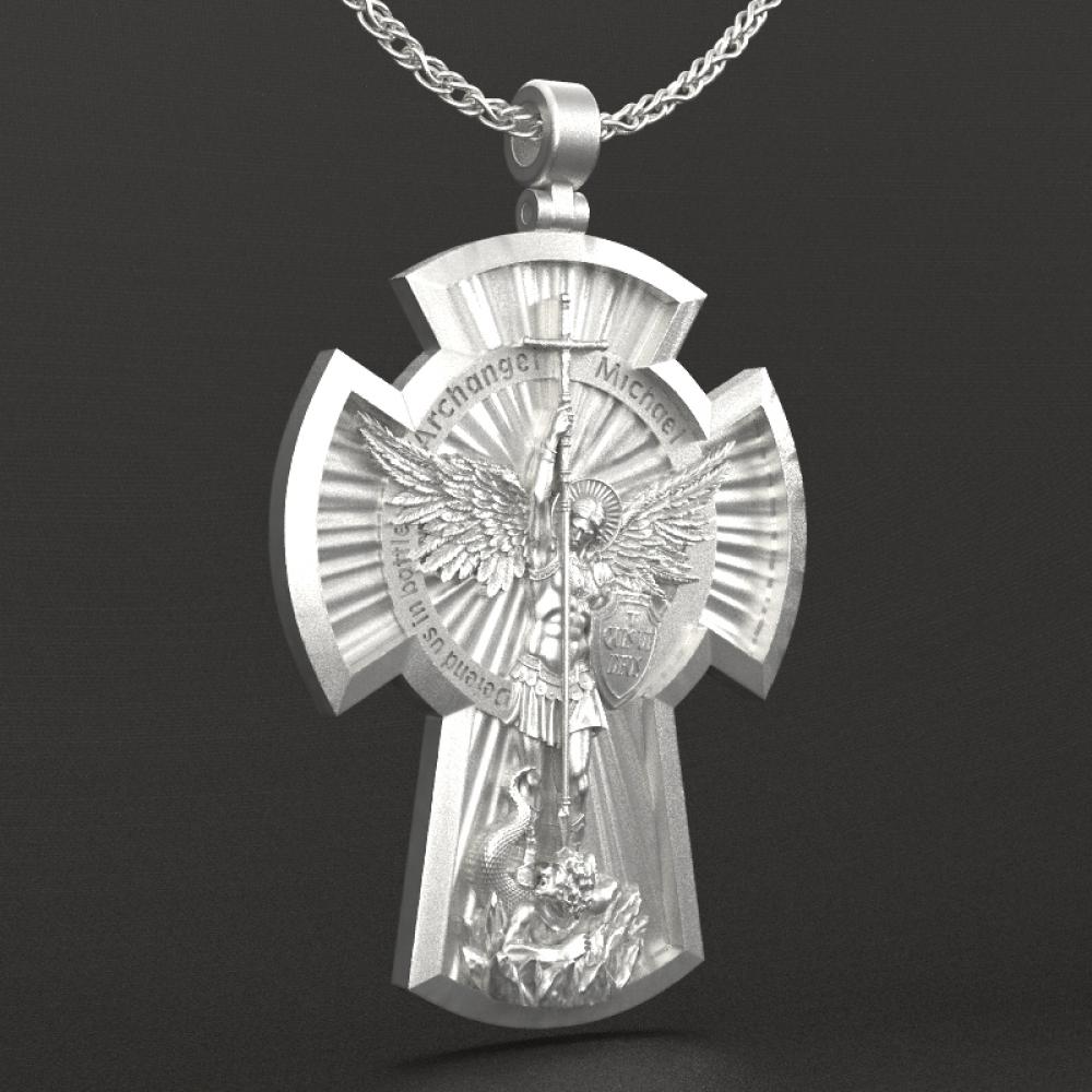 弥额尔高浮雕4cm十字架（不含链）