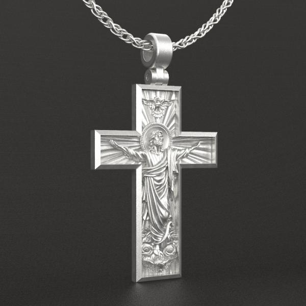 耶稣复活十字架3cm925（不含链）