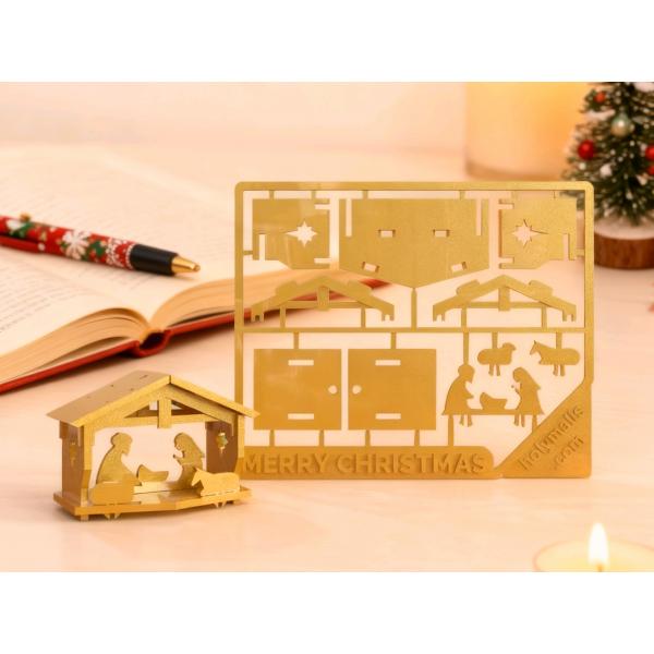 圣诞小马槽拼板