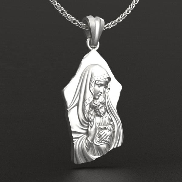 随型圣母子圣牌（不含链）